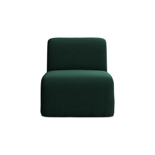 Fauteuil Pour Canapé Modulable Lani En Velours Bouteille Verte