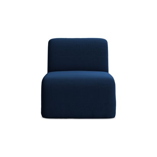 Fauteuil Pour Canapé Modulable Lani En Velours Bleu Royal