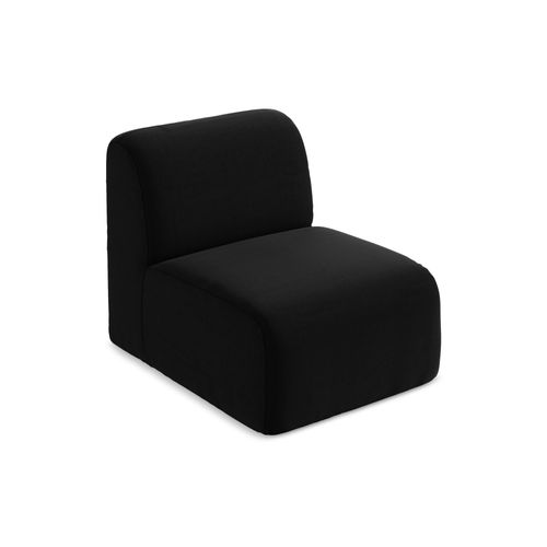 Fauteuil Pour Canapé Modulable Lani En Velours Noir