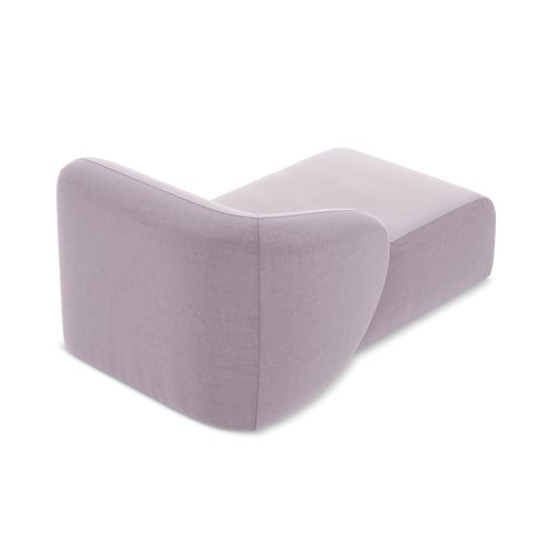 Méridienne Gauche Lani En Velours Lavande