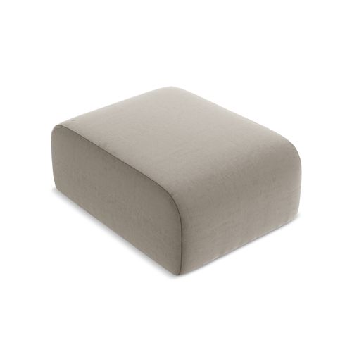 Pouf Lani En Velours Taupe