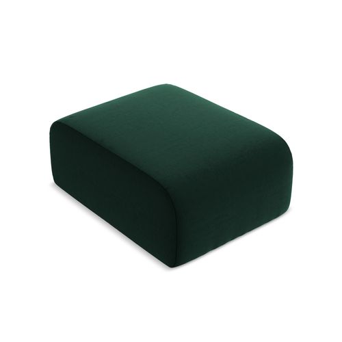Pouf Lani En Velours Bouteille Verte