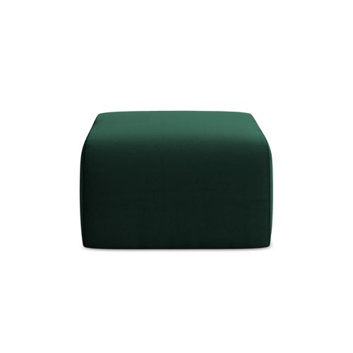 Pouf Lani En Velours Bouteille Verte