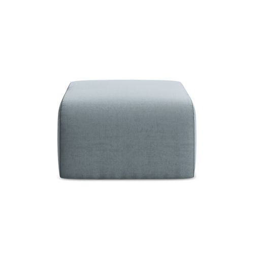 Pouf Lani En Velours Bleu Clair