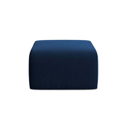 Pouf Lani En Velours Bleu Royal