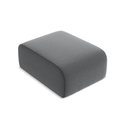 Pouf Lani En Velours Acier