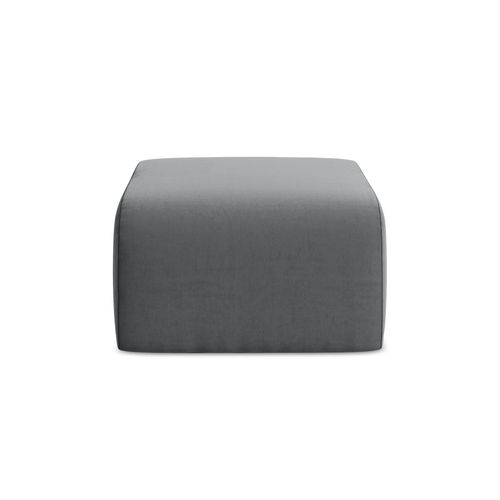 Pouf Lani En Velours Acier