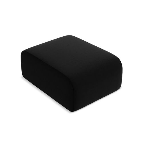 Pouf Lani En Velours Noir