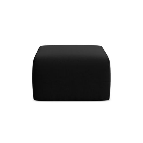 Pouf Lani En Velours Noir