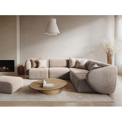 Canapé D'angle 2,5 Places Modulaire Gauche Lani En Velours Bleu Royal