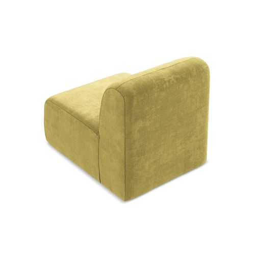 Fauteuil Pour Canapé Modulable Lani En Tissu Chenille Vert Citron