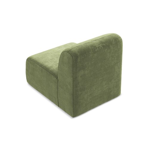 Fauteuil Pour Canapé Modulable Lani En Tissu Chenille Vert