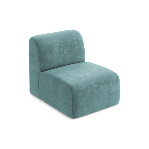 Fauteuil Pour Canapé Modulable Lani En Tissu Chenille Jeans