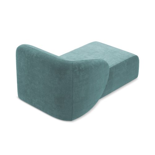 Méridienne Gauche Lani En Tissu Chenille Jeans