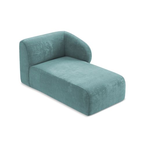 Méridienne Droite Lani En Tissu Chenille Jeans