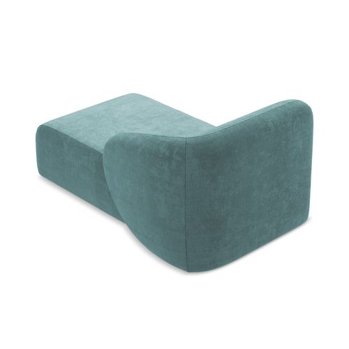 Méridienne Droite Lani En Tissu Chenille Jeans