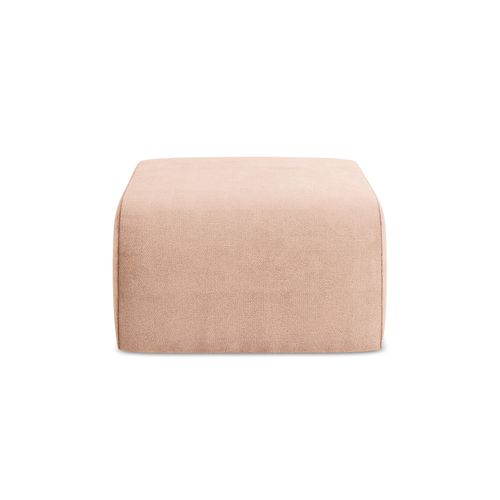 Pouf Lani En Tissu Chenille Pêche