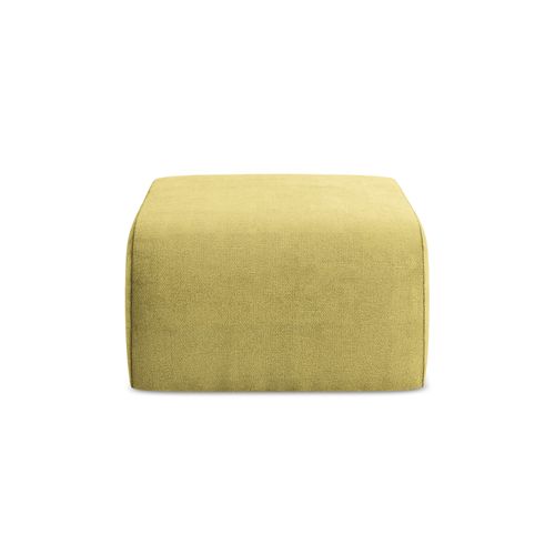 Pouf Lani En Tissu Chenille Vert Citron