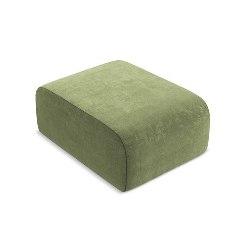 Pouf Lani En Tissu Chenille Vert