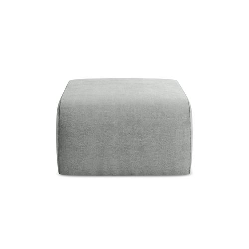 Pouf Lani En Tissu Chenille Gris