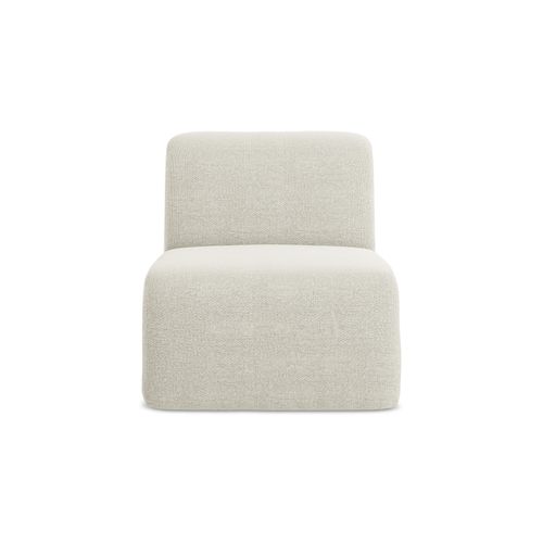 Fauteuil Pour Canapé Modulable Lani En Tissu Bouclette Sable