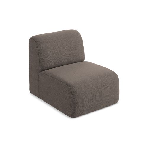 Fauteuil Pour Canapé Modulable Lani En Tissu Bouclette Choolat