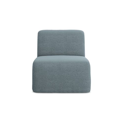 Fauteuil Pour Canapé Modulable Lani En Tissu Bouclette Jeans