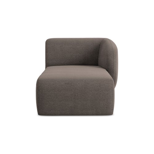 Méridienne Droite Lani En Tissu Bouclette Choolat