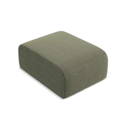 Pouf Lani En Tissu Bouclette Olive