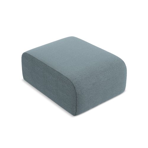 Pouf Lani En Tissu Bouclette Jeans