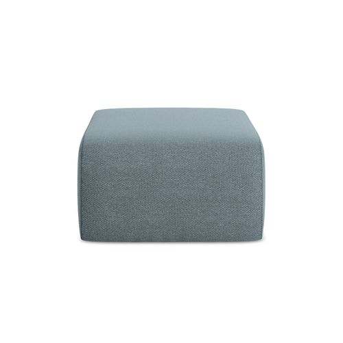 Pouf Lani En Tissu Bouclette Jeans