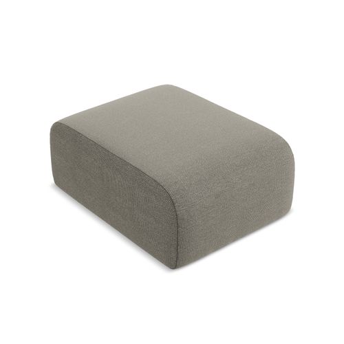 Pouf Lani En Tissu Bouclette Gris