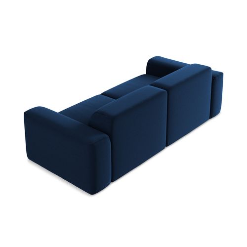 Canapé Modulable 2 Places Keli En Velours Bleu Royal