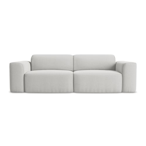 Canapé Modulable 2 Places Keli En Velours Argent