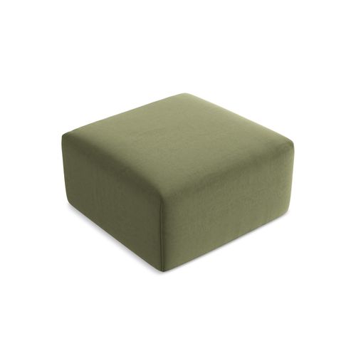 Pouf Keli En Velours Olive