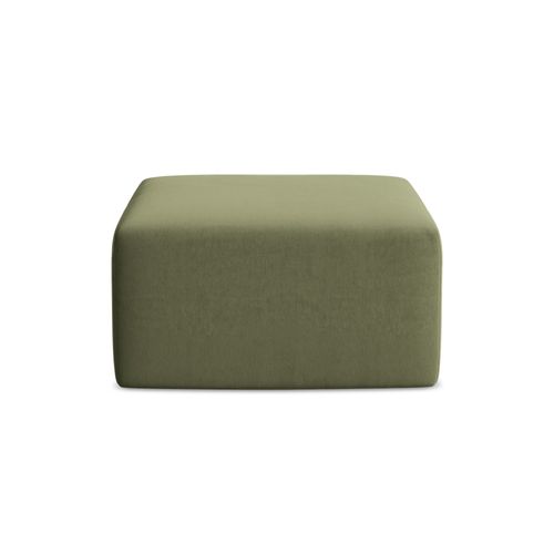 Pouf Keli En Velours Olive