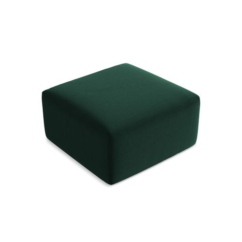 Pouf Keli En Velours Bouteille Verte