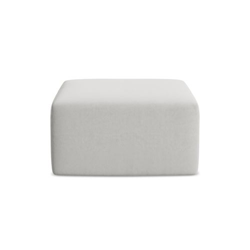 Pouf Keli En Velours Argent