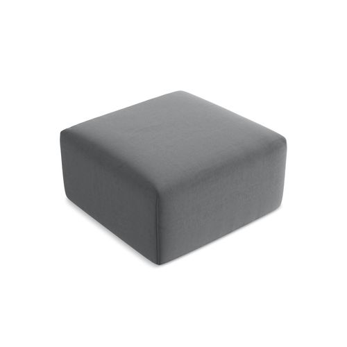 Pouf Keli En Velours Acier