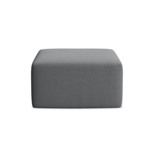 Pouf Keli En Velours Acier