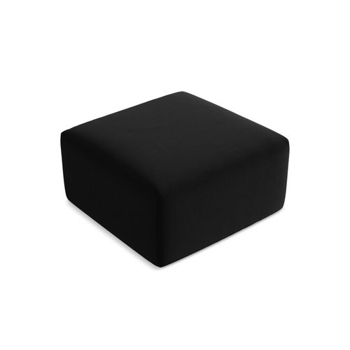 Pouf Keli En Velours Noir