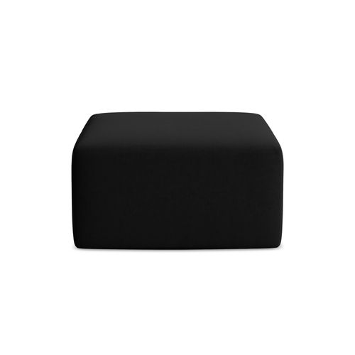 Pouf Keli En Velours Noir