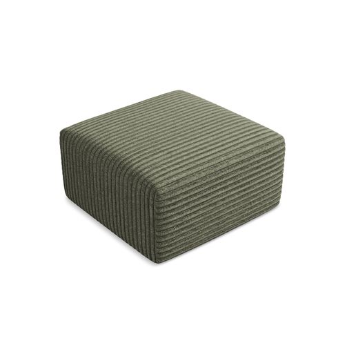 Pouf Keli En Velours Côtelé Olive