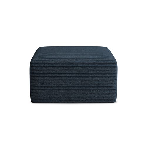 Pouf Keli En Velours Côtelé Bleu Royal