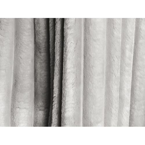 Pouf Keli En Velours Côtelé Gris Clair