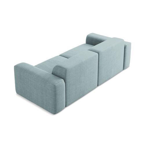 Canapé Modulable 2 Places Keli En Tissu Texturé Jeans