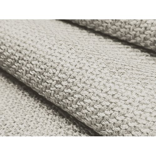 Pouf Keli En Tissu Texturé Beige Clair