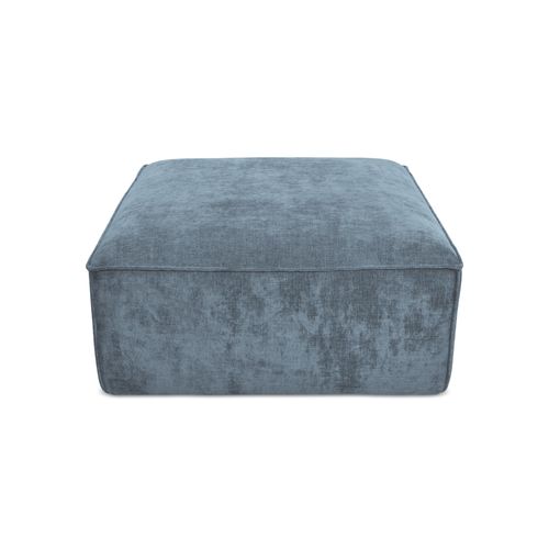 Pouf Hana En Tissu Chenille Jeans