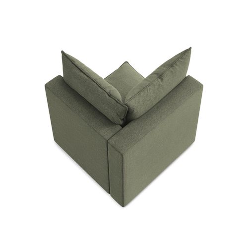 Fauteuil D'angle Pour Canapé Modulable Manao En Tissu Bouclette Olive