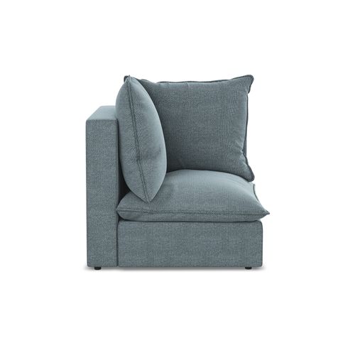 Fauteuil D'angle Pour Canapé Modulable Manao En Tissu Bouclette Jeans
